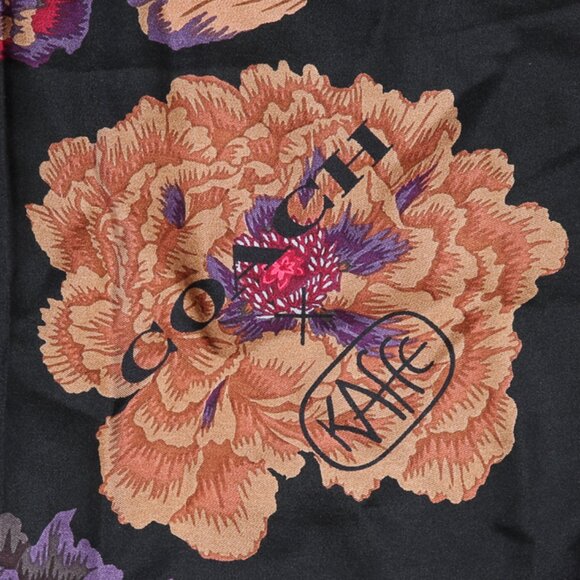 COACH Silk Square Scarf With Kaffe Fassett Print - Picture 2 of 10